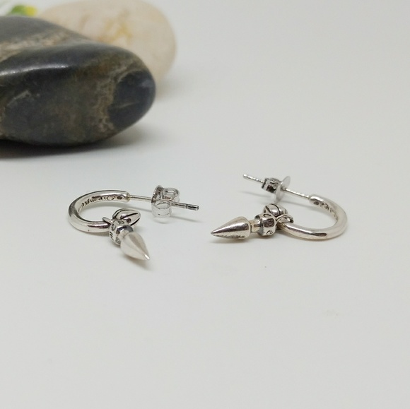 925 Sterling Silver | Conical Stud Earrings - Picture 3 of 5